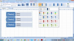Ejemplo de SmarArt &ndash; Lista bloques verticales, Tabla y opciones 300x168