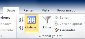 ¿Cómo ordenar por dos o más condiciones en Excel?, ordenar 1 ¿Cómo ordenar por dos o más condiciones en Excel?, ordenar 1