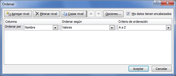 ¿Cómo ordenar por dos o más condiciones en Excel?, ordenar2 1 ¿Cómo ordenar por dos o más condiciones en Excel?, ordenar2 1