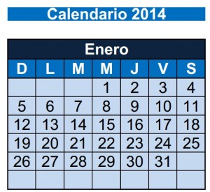 Calendario 2014, Calendario 2014 Excel Marco 300x275