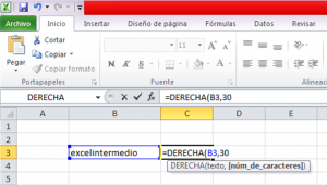 Función DERECHA en Excel, 8 300x170