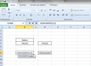 ¿Para qué sirve la función ESNUMERO en Excel?, Funcion es 300x217