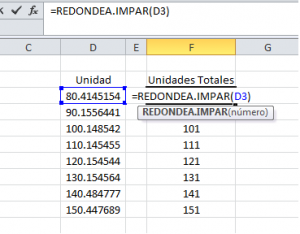 Función REDONDEA.IMPAR en Excel, Tarea22 300x234