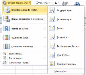 ¿Cómo funciona Resaltar Reglas de celdas?, formato de tabla 2 300x263 ¿Cómo funciona Resaltar Reglas de celdas?, formato de tabla 2 300x263
