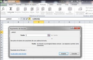 Función LARGO en Excel, largo1 300x194