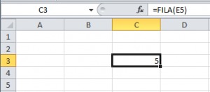 La función Fila de Excel, la funcion fila en excel 03 300x131 1
