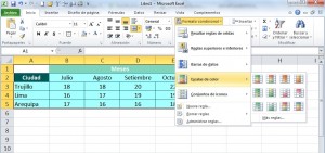 &iquest;C&oacute;mo funcionan las Escalas de color (Formato Condicional)?, ex2 300x141