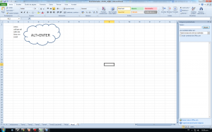Salto de línea dentro de una celda en Excel, 2 300x187