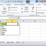 Lista desplegable de datos en Excel, e2 150x150