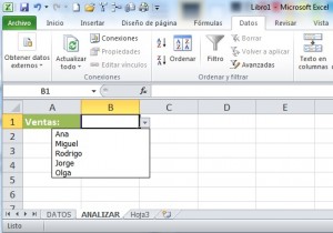 Lista desplegable de datos en Excel, e2 300x210