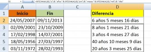 Como calcular años, meses y días entre dos fechas en Excel, ejmmmmppp 300x105