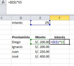 Referencias Absolutas y Relativas en Excel, 4 300x268