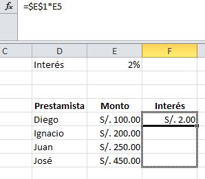 Referencias Absolutas y Relativas en Excel, 5 Referencias Absolutas y Relativas en Excel, 5