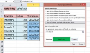 ¿Cómo marcar fechas vencidas en Excel?, FV1 300x178