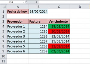 ¿Cómo marcar fechas vencidas en Excel?, FV4 1 300x215