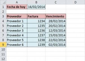 ¿Cómo marcar fechas vencidas en Excel?, Fecha de vencimiento 300x215