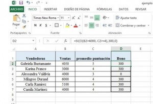 &iquest;Qu&eacute; son las f&oacute;rmulas condicionales en Excel?, EJEMPLO3 300x204