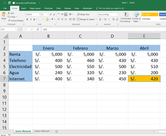 Referencia a otras hojas en Excel, Referencia a otras hojas en Excel2