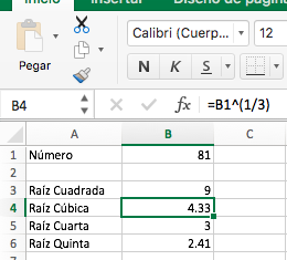 pronunciación construir sobrino Cómo sacar raíz en Excel? « Excel Paso A Paso « Excel Intermedio