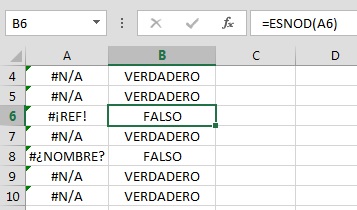 Función ESNOD en Excel, Funci%c3%b3n ESNOD 3