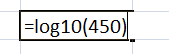 Función LOG10 en Excel, log10 ejemplo3 Función LOG10 en Excel, log10 ejemplo3