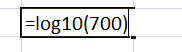 Función LOG10 en Excel, log10 ejemplo5 Función LOG10 en Excel, log10 ejemplo5
