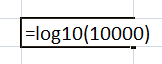 Función LOG10 en Excel, log10 ejemplo7