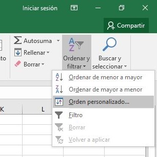 ¿Cuáles son los pasos para ordenar datos en Excel?, ordenar y filtrar1