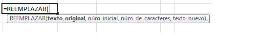 Función Reemplazar en Excel, reemplazar1 Función Reemplazar en Excel, reemplazar1