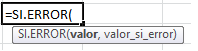 ¿Cuáles son las funciones lógicas en Excel?, sierror