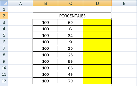 ¿Cómo sacar el porcentaje de un número? « Ejercicios Propuestos « Excel ...