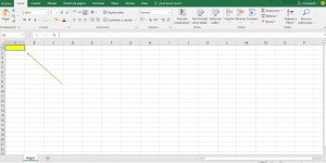 Partes de la hoja de c&aacute;lculo de excel, celdas 300x150