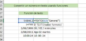 ¿Cómo convertir un número en texto, usando diversas funciones?, Convertir un n%c3%bamero en texto usando funciones 300x142