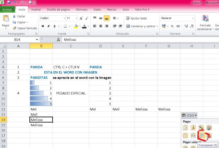 Atajo Para Pegar Valores En Excel