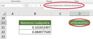 Comparar mes y a&ntilde;o de dos fechas, FECHAS EN EXCEL 300x125