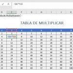 ¿Cómo armar una tabla de multiplicar en Excel?, Tabla de multiplicar 150x150