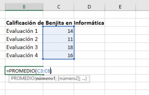 Cómo calcular el promedio en Excel, 2 5 300x191 1