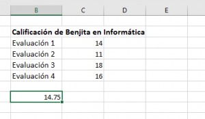 Cómo calcular el promedio en Excel, 3 1 300x174 1