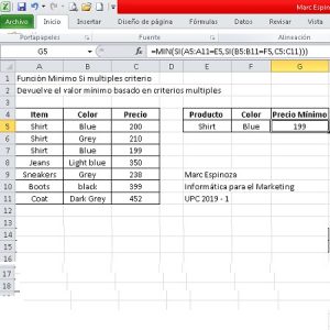 M&iacute;nimo con criterios en Excel, A1 2 300x300