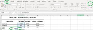 ¿Cómo ingresar funciones en Excel?, AUTOSUMA 1 300x97