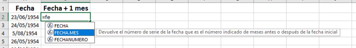Sumar Meses A Una Fecha Excel Intermedio