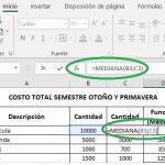 ¿Cómo ingresar funciones en Excel?, MedianaExcel 150x150