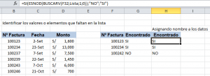 ¿Cómo encontrar datos faltantes en Excel?, buscarV 2 1 300x109